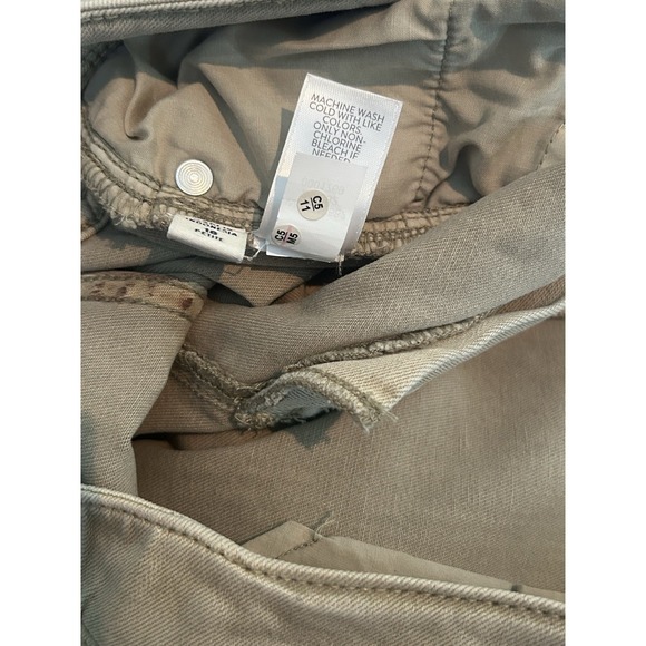 J Jill Denim High Rise Straight Leg Cropped Cuffed Jeans Women Sz 18P Green Gray - Picture 9 of 9